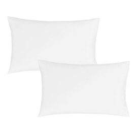 Bianca 180tc Egyptian Cotton Std Pillowcase Pair White (BD/57496/R/HPC2/WH)