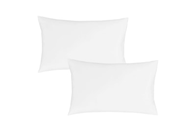 Bianca 180tc Egyptian Cotton Std Pillowcase Pair White (BD/57496/R/HPC2/WH)