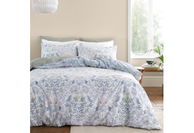 Bianca Hedgerow Hopper Blue Duvet Set King (BD/57972/R/KQS/BL)