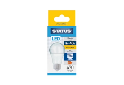 Status 5w Led Gls E27 Warm White Bulb (5SLGWE27P1B10)