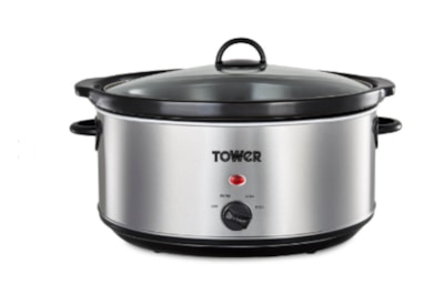 Tower Stainless Steel Slow Cooker 6.5l (T16040Y)