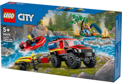 Lego® City 4x4 Fire Truck with Rescue Boat (60412)