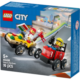 Lego® City Pizza vs. Fire Truck Race Car Pack (60458)