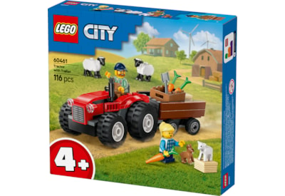 Lego® City Red Farm Tractor with Trailer & Sheep (60461)