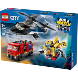 Lego® City Helicopter Firetruck & Submarine Remix (60462)