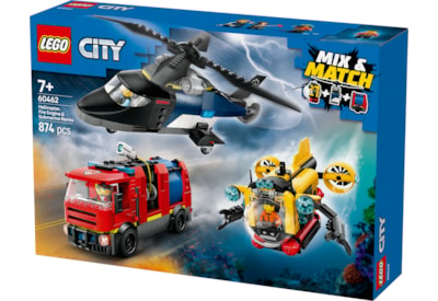 Lego® City Helicopter Firetruck & Submarine Remix (60462)