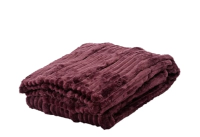 Throw Irregular Stripe Burgundy 170cm (617840)