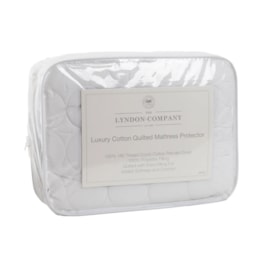The Lyndon Company Cotton Quilted Mattress Protector Double (62028002)