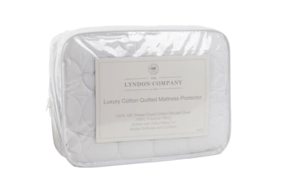 The Lyndon Company Cotton Quilted Mattress Protector Double (62028002)