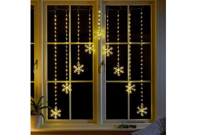 Three Kings Snowflake Curtain String Warm White (2514006)