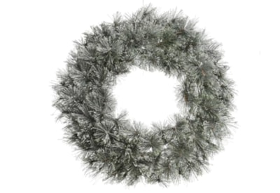 Cashmere Wreath Frosted Green/white 63cm (689946)