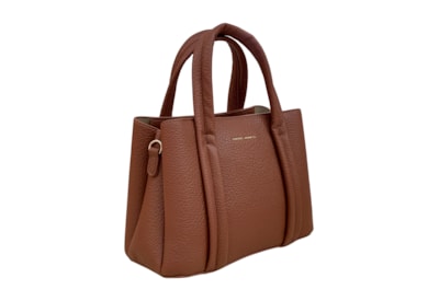 David Jones Pu Medium Square Grab Bag Cognac (7059-1_COGNAC)