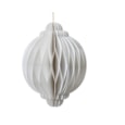 Onion Paper Decoration White 15cm (709208)