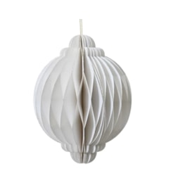 Onion Paper Decoration White 15cm (709208)