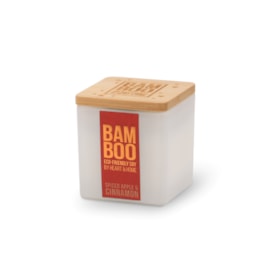Heart & Home Bamboo Candle Jar Spiced Apple & Cinnamon Small (B0101 0507)