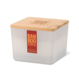 Heart & Home Bamboo Candle Jar Spiced Apple & Cinnamon Large (B0100 0507)