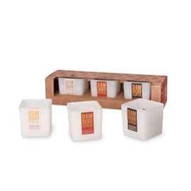 Heart & Home Bamboo Mini Candle Gift Set (B0105 0001)