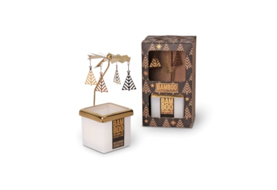 Heart & Home Bamboo Small Candle & Carousel Gift Set (B0107 0001)