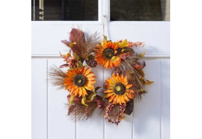 Smart Garden Golden Sunflower Whirl Wreath 45cm (5606015)