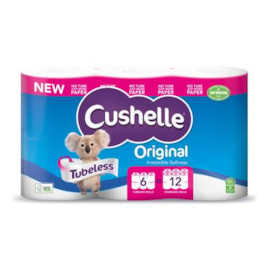 Cushelle Tubeless Toilet Roll  Roll 6 pk (10216)