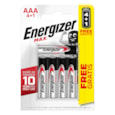 Energizer Max Aaa Batteries 4+1 (ENERLR03B4-1FREEMAX)