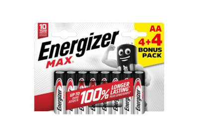 Energizer Max Aa Batteries 4+4 (ENERLR6B4-4FREEMAX)