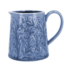 Gisela Graham Country Flowers Blue Stoneware Mini Mug 9cm (80222)