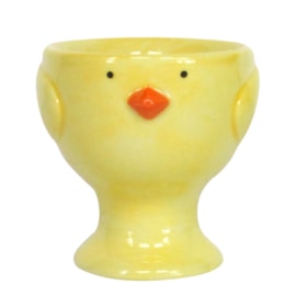 Gisela Graham Yellow Ceramic Chick Egg Cup (80877)