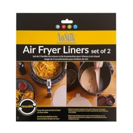 Nostik Air Fryer Round Liner Set Of 2 Brown (1EEE774)