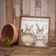 Welcome Bunny Textured Picture (8BU200)