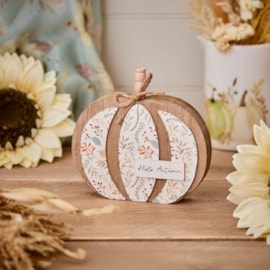 Richard Lang Pumpkin Hello Autumn 3d Block (8HW436)