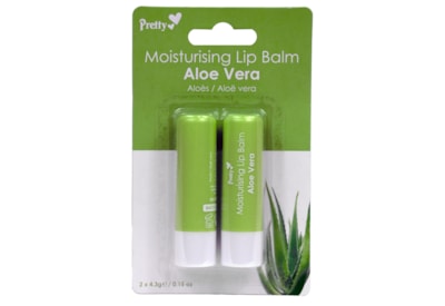 Pretty Moisturising Lip Balm Aloe Vera x2 (82312-109)