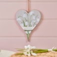 Snowdrop 3d Welcome Hanging Heart (8SF102)