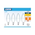 Status 8w Led E14 Candle Warm White Bulb 4pk (8SLCWE14P4B5)