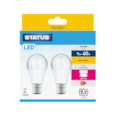 Status 9w Led Gls B22 Warm White Bulb 2pk (9SLGWB22P2B10)