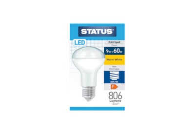 Status 9w Led E27 R63 Warm White Bulb (9SLR63WE27P1B10)