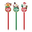 Premier Christmas Wooden Garden Stake Asst 49cm (AC151603)