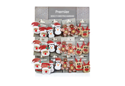 Premier Christmas Character Hairband Asstd 6cm (AC241085)