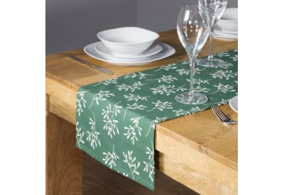 Premier Green Mistletoe Table Runner 2m (AC241975GR)