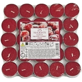 Prices Petali Frosted Cherry Tealights 25s (ALT251704)