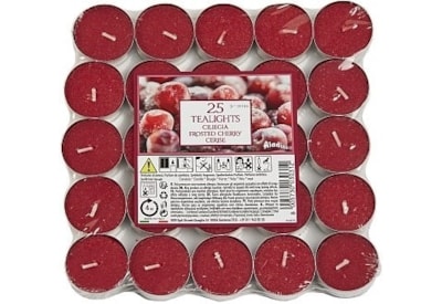 Prices Petali Frosted Cherry Tealights 25s (ALT251704)