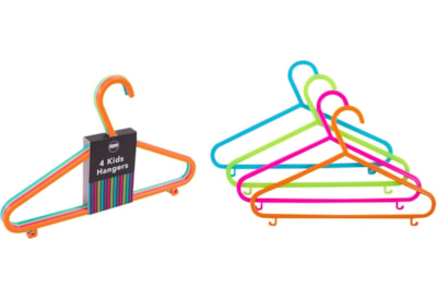 Kids Coat Hangers Pack 4 Asst (AM5918)