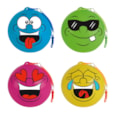 30cm Smiley Face Key Chain Ball 4 Assorted (B301)