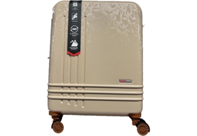 Victoria Station 8w Suitcase Beige 24" (VS-1002-BEIGE24")