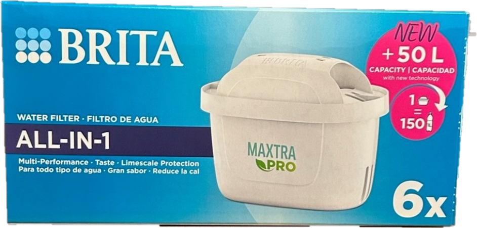 BRITA Water Filter Cartridge - MAXTRA PRO All-In-1 / Single Pack - 15 Nos