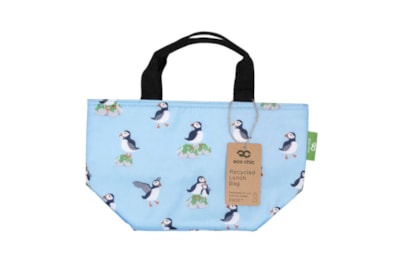 Eco Chic Blue Puffin Lunch Bag (C78BU)