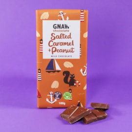 Gnaw Salted Caramel & Peanut Chocolate Bar 100g (GN056)