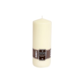 Cream Pillar Candle 25x10 (CD6009)