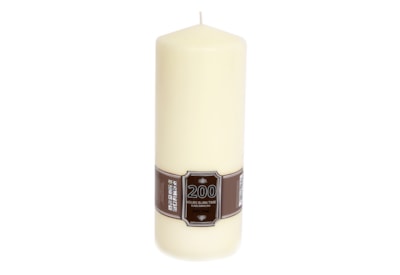 Cream Pillar Candle 25x10 (CD6009)