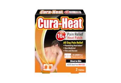 Cura-heat Back Pain Max Size 2 Pk (3631843)